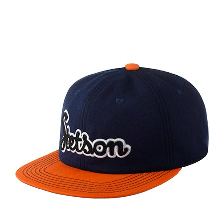 Бейсболка STETSON арт. 7790108 BASEBALL CAP RETRO SCRIPT (синий / оранжевый)