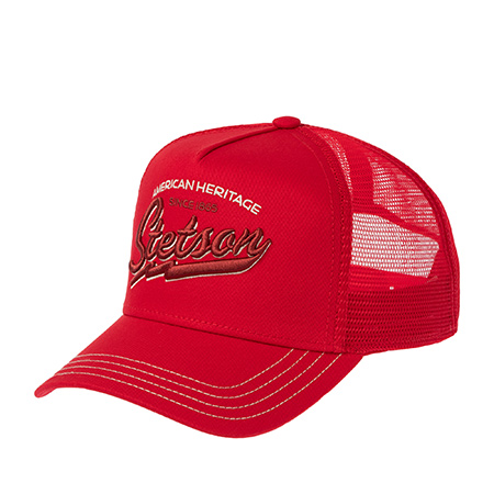 Бейсболка STETSON арт. 7751171 TRUCKER CAP AMERICAN HERITAGE CLASSIC (красный)