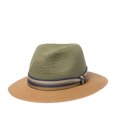 Шляпа STETSON арт. 2478520 TRAVELLER TOYO (оливковый / бежевый)