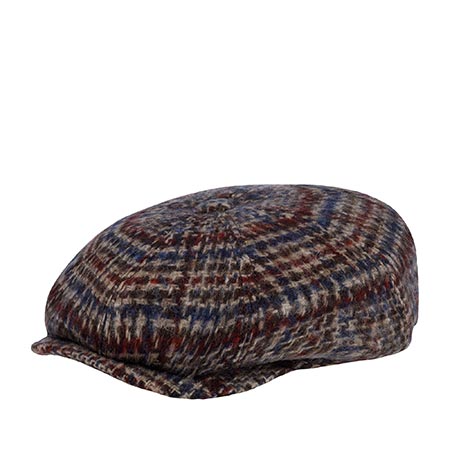 Кепка STETSON арт. 6840329 HATTERAS VIRGIN WOOL (серый / бордовый)