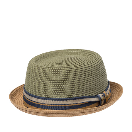 Шляпа STETSON арт. 1698509 PORK PIE TOYO (оливковый / бежевый)