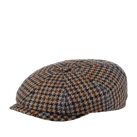 Кепка STETSON арт. 6840213 HATTERAS HARRIS TWEED (бежевый / коричневый)