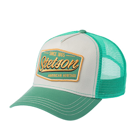 Бейсболка STETSON арт. 7761122 TRUCKER CAP VINTAGE (мятный / белый)