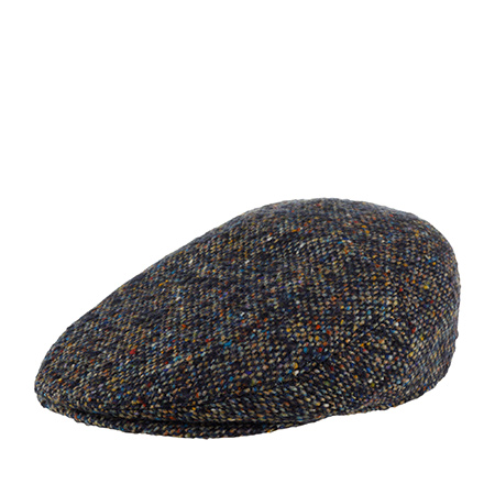 Кепка STETSON арт. 6310602 DRIVER CAP DONEGAL WOOL (серый / синий)