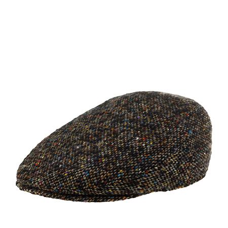 Кепка STETSON арт. 6310602 DRIVER CAP DONEGAL WOOL (коричневый / серый)