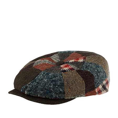 Кепка STETSON арт. 6840910 HATTERAS PATCHWORK (коричневый / серый)