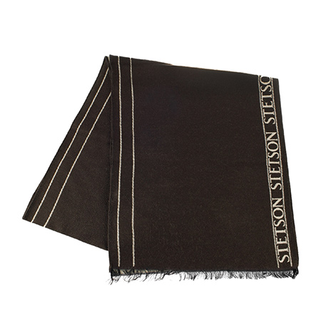 Шарф STETSON арт. 9190102 SCARF LOGOMANIA (коричневый)