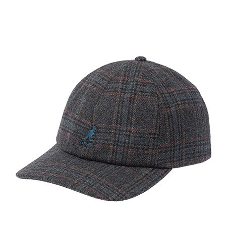 Бейсболка KANGOL арт. K5509 Plaid Earflaps Baseball (темно-серый / синий)