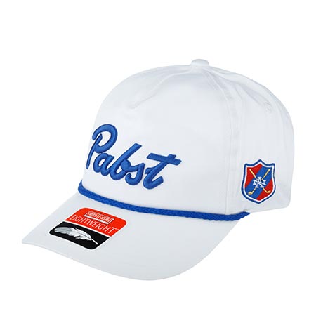 Бейсболка AMERICAN NEEDLE арт. 19H001A-PBC Pabst Blue Ribbon Lightweight Rope (белый)