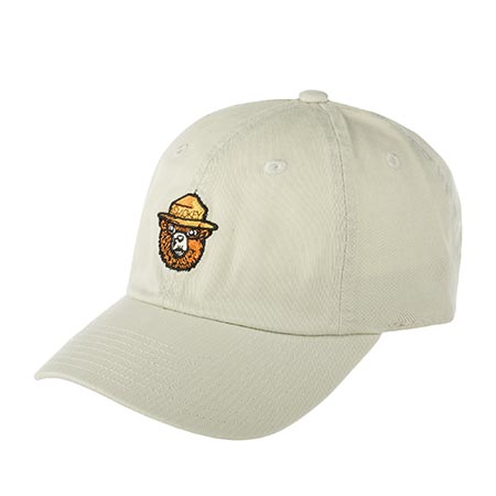Бейсболка AMERICAN NEEDLE арт. 21015A-SBEAR Smokey Bear Micro Slouch (кремовый)