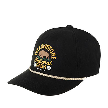 Бейсболка AMERICAN NEEDLE арт. 23002A-YNP Yellowstone National Park Canvas Cappy (черный)