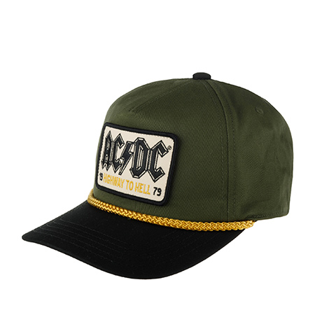 Бейсболка AMERICAN NEEDLE арт. 23008A-ACDC Acdc Roscoe (оливковый / черный)