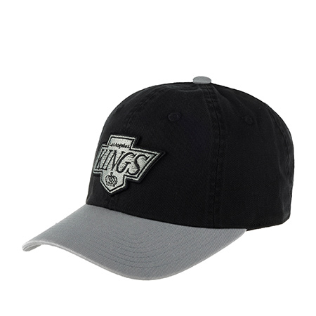 Бейсболка AMERICAN NEEDLE арт. 40742C-LAK Los Angeles Kings Blue Line NHL (черный / светло-серый)