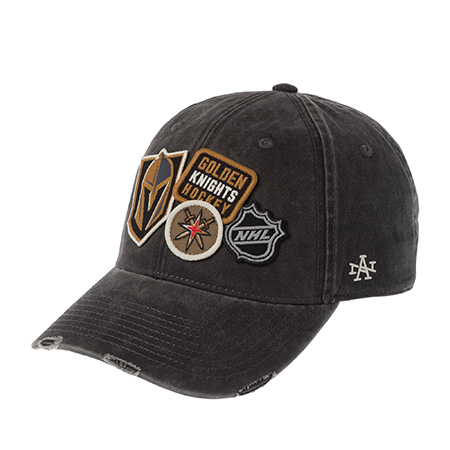 Бейсболка AMERICAN NEEDLE арт. SMU705A-VGK Vegas Golden Knights Iconic NHL (черный)