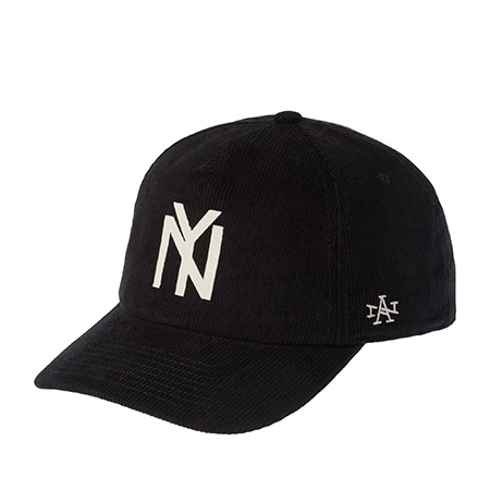 Бейсболка AMERICAN NEEDLE арт. SMU808B-NY New York Black Yankees Corduroy Slouch NL (черный)