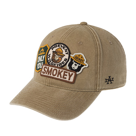 Бейсболка AMERICAN NEEDLE арт. SMU705A-SMOKEY Smokey Bear Iconic (бежевый)