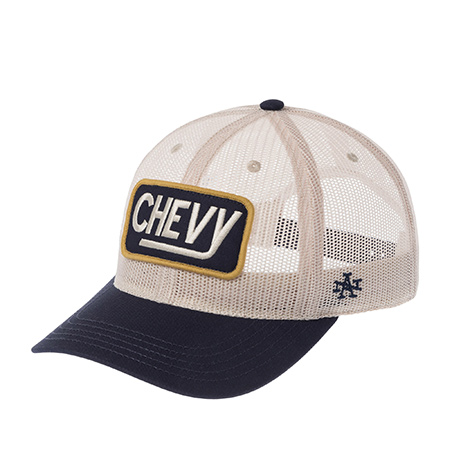 Бейсболка AMERICAN NEEDLE арт. SMU709A-CHEVY Chevrolet Tucker (кремовый / темно-синий)
