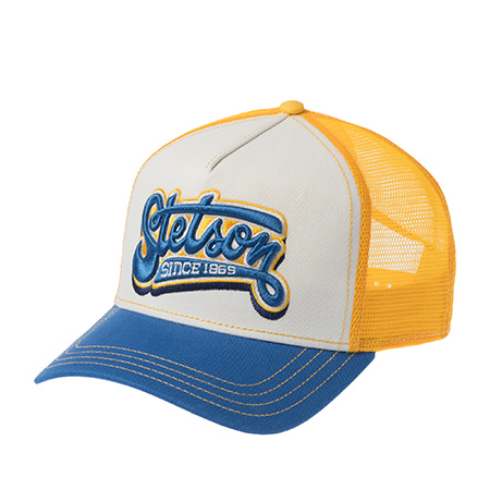 Бейсболка STETSON арт. 7761162 TRUCKER CAP LETTERING (синий / белый)