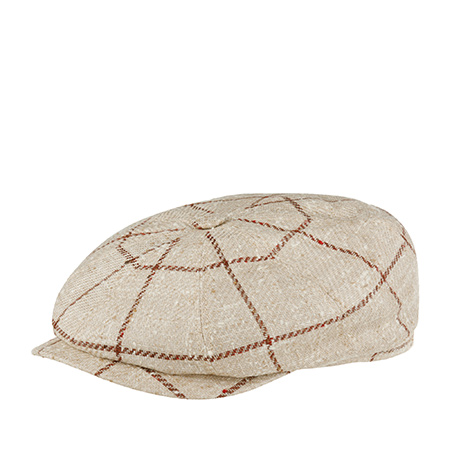 Кепка STETSON арт. 6842301 HATTERAS WOOL/SILK CHECK (бежевый)