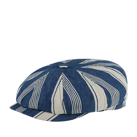 Кепка STETSON арт. 6843710 HATTERAS LINEN/COTTON (синий / кремовый)