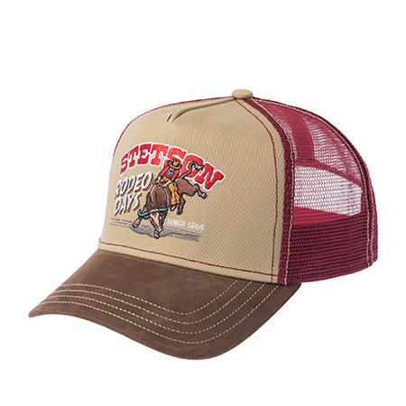 Бейсболка STETSON арт. 7741107 TRUCKER CAP RODEO DAYS (бежевый / светло-коричневый)