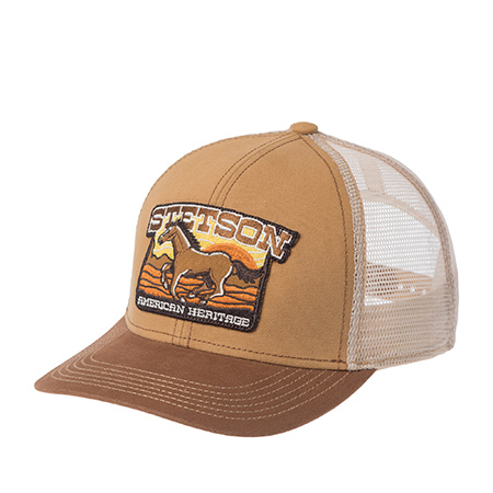 Бейсболка STETSON арт. 7771106 BASEBALL CAP MUSTANG (бежевый / светло-коричневый)