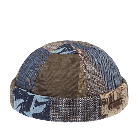 Шапка STETSON арт. 8823907 DOCKER PATCHWORK BARISTA (коричневый / синий)