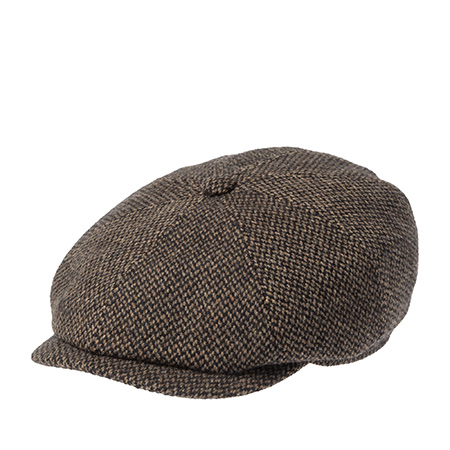 Кепка STETSON арт. 6870818 HATTERAS VIRGIN WOOL (коричневый / черный)