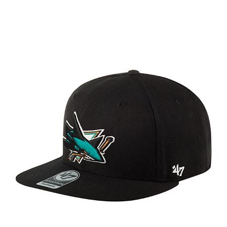 Бейсболка 47 BRAND арт. H-NSHOT22WBP San Jose Sharks NHL (черный)