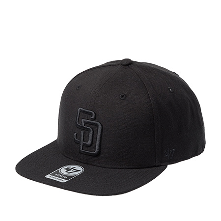 Бейсболка 47 BRAND арт. B-NSHOT21WBP-BKBK San Diego Padres MLB (черный)