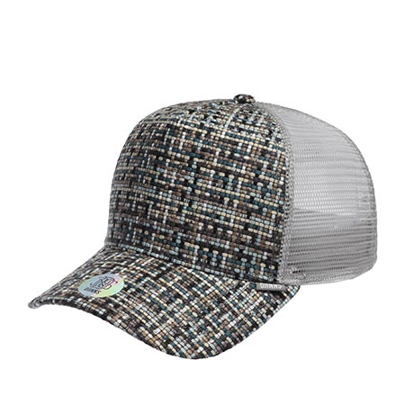 Бейсболка DJINNS арт. HFT Bubble Tweed (серый)