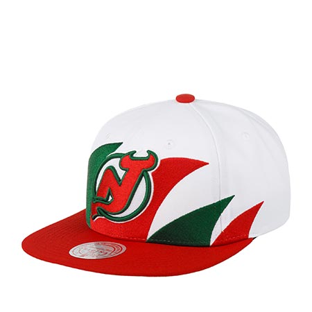 Бейсболка MITCHELL NESS арт. 6HSSSH22088-NJDWHIT New Jersey Devils NHL (белый / красный)