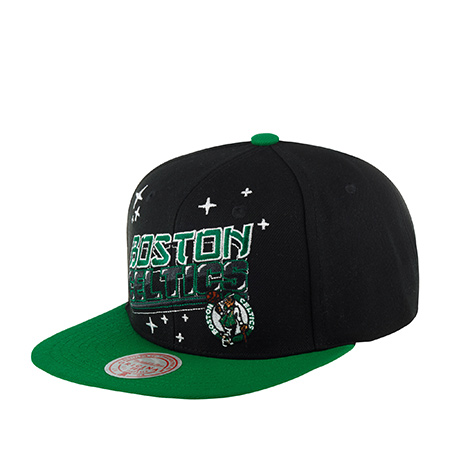 Бейсболка MITCHELL NESS арт. HHSS5757-BCEYYPPPBLCK Boston Celtics NBA (черный)