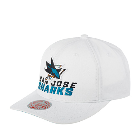 Бейсболка MITCHELL NESS арт. HHSS5758-SJSYYPPPWHIT San Jose Sharks NHL (белый)