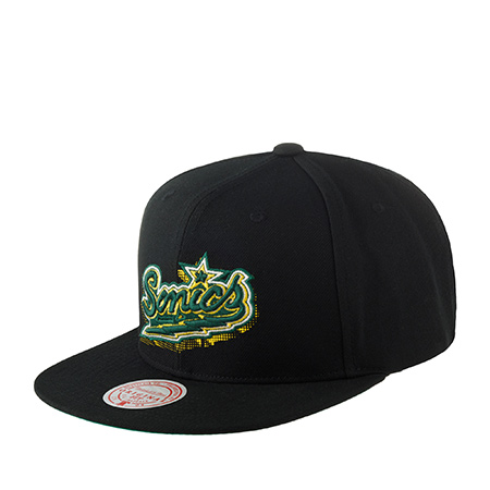 Бейсболка MITCHELL NESS арт. HHSS5820-SSUYYPPPBLCK Seattle Supersonics NBA (черный)