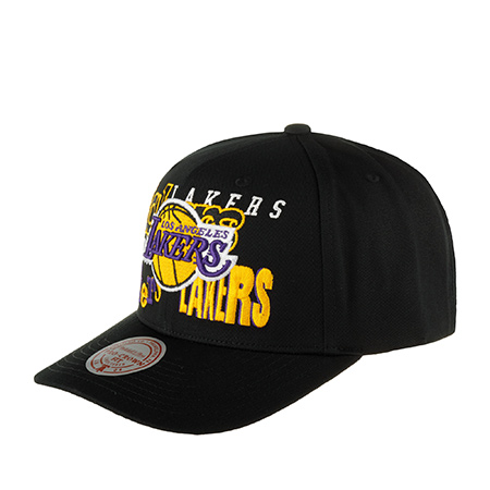 Бейсболка MITCHELL NESS арт. HHSS6572-LALYYPPPBLCK Los Angeles Lakers NBA (черный)