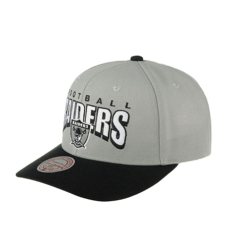 Бейсболка MITCHELL NESS арт. HHSS6641-ORAYYPPPGREY Oakland Raiders NFL (серый / черный)