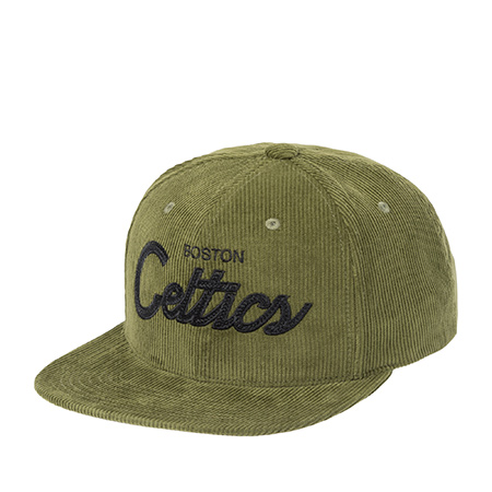 Бейсболка MITCHELL NESS арт. HS9755-BCEOLIV Boston Celtics NBA (оливковый)