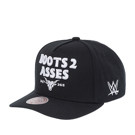 Бейсболка MITCHELL NESS арт. HP13231-TTTBLCK The Rock B2A Statement Pro WWE (черный)