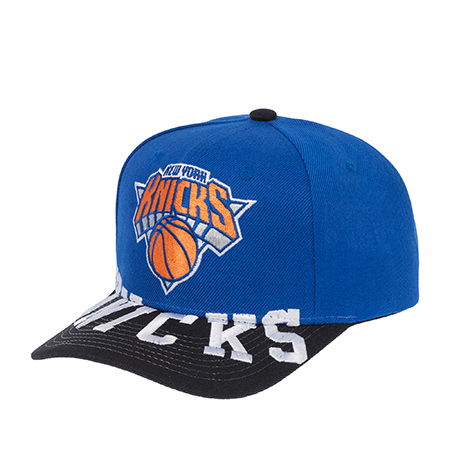 Бейсболка MITCHELL NESS арт. HP10368-NYKBLUE New York Knicks NBA (синий / черный)