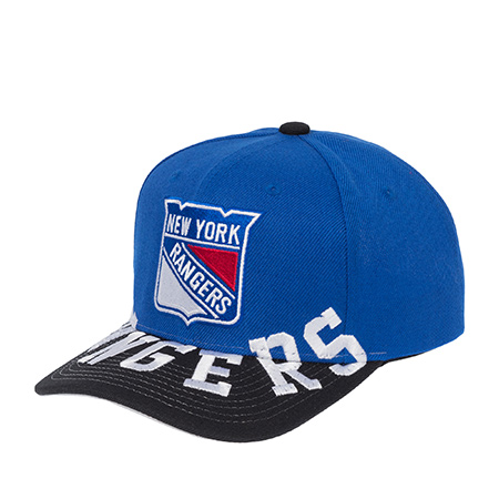 Бейсболка MITCHELL NESS арт. HP10367-NYABLUE New York Rangers NHL (синий / черный)