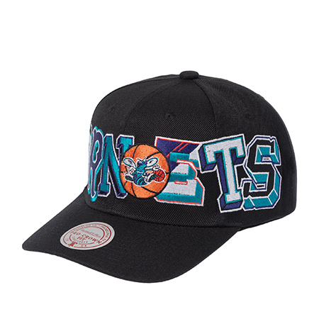 Бейсболка MITCHELL NESS арт. HP10413-CHOBLCK Charlotte Hornets NBA (черный)