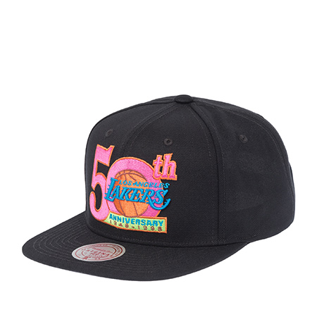 Бейсболка MITCHELL NESS арт. HS11472-LALBLCK Los Angeles Lakers NBA (черный)