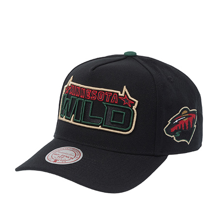 Бейсболка MITCHELL NESS арт. HP12822-MWIBLCK Minnesota Wild NHL (черный)
