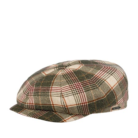 Кепка WIGENS арт. 101990 NEWSBOY CLASSIC CAP (оливковый / бордовый)