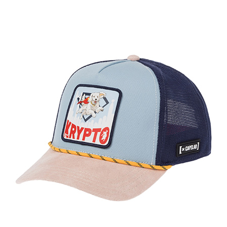 Бейсболка CAPSLAB арт. CL/DC12/1/PCTKRYPB DC Comics Krypto (голубой / бежевый)