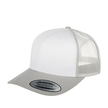 Бейсболка FLEXFIT арт. 6606CF (светло-серый / белый)