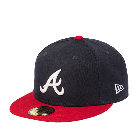 Бейсболка NEW ERA арт. 12572848 Atlanta Braves MLB (черный / красный)