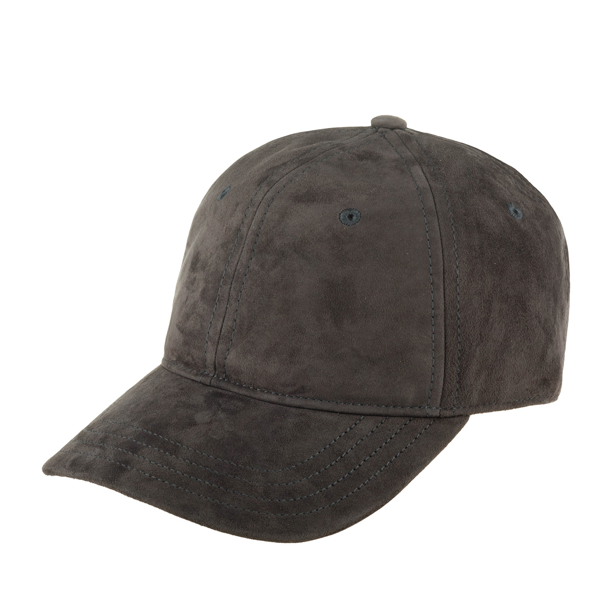 Бейсболка STETSON арт. 7717401 BASEBALL CAP GOAT SUEDE (темно-серый)