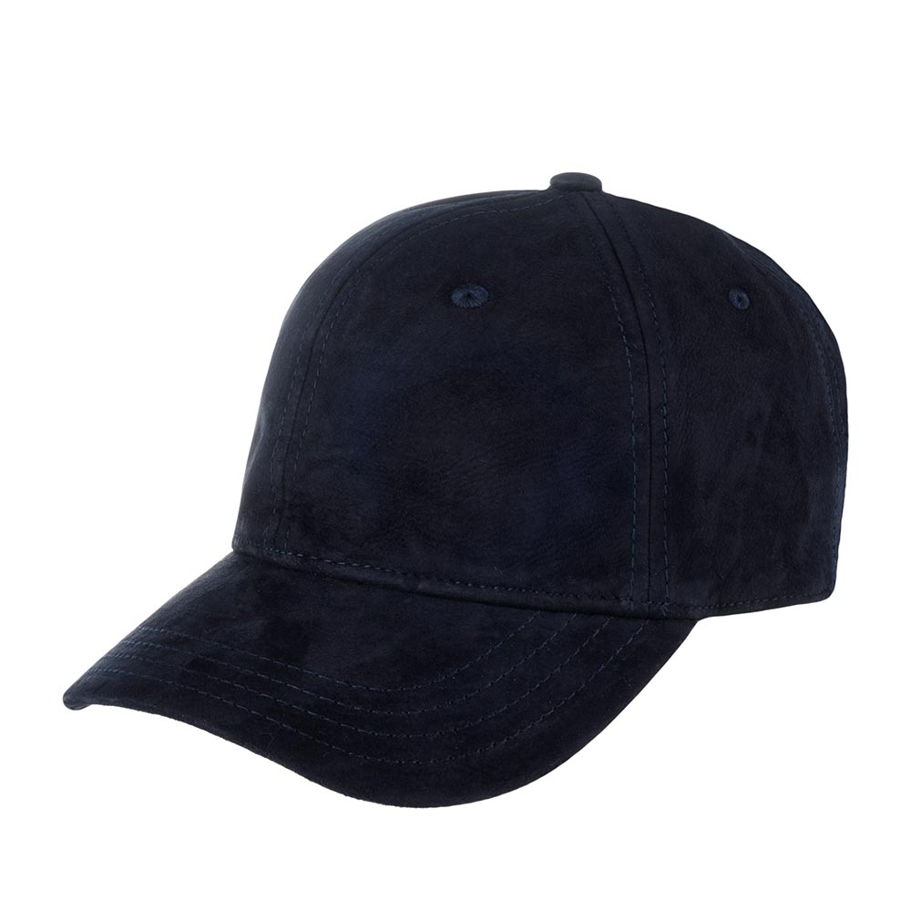 Бейсболка STETSON арт. 7717401 BASEBALL CAP GOAT SUEDE (темно-синий)